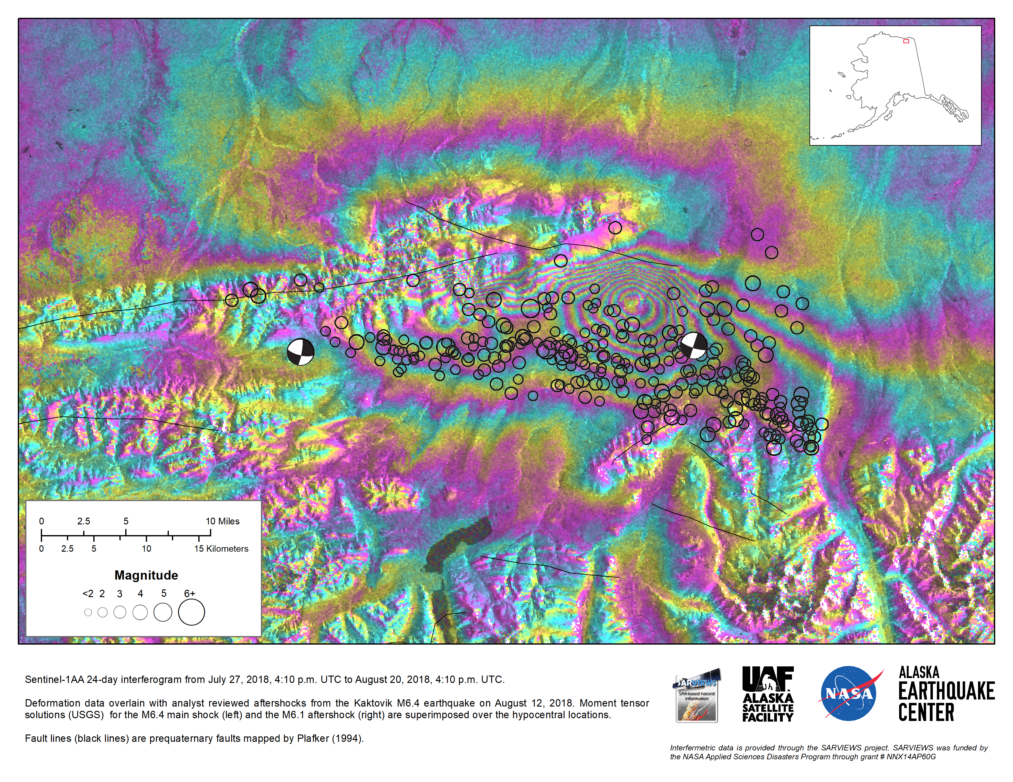Interferogram from July 27 to August 20 in 2018.
