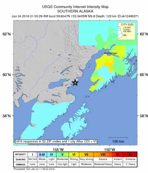 shakemap of Anchorage